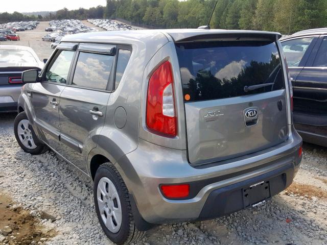 KNDJT2A5XD7633409 - 2013 KIA SOUL GRAY photo 3