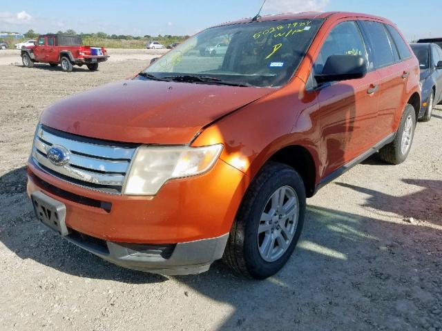 2FMDK36C07BA68253 - 2007 FORD EDGE SE ORANGE photo 2