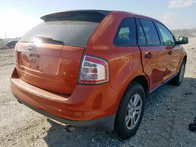 2FMDK36C07BA68253 - 2007 FORD EDGE SE ORANGE photo 4