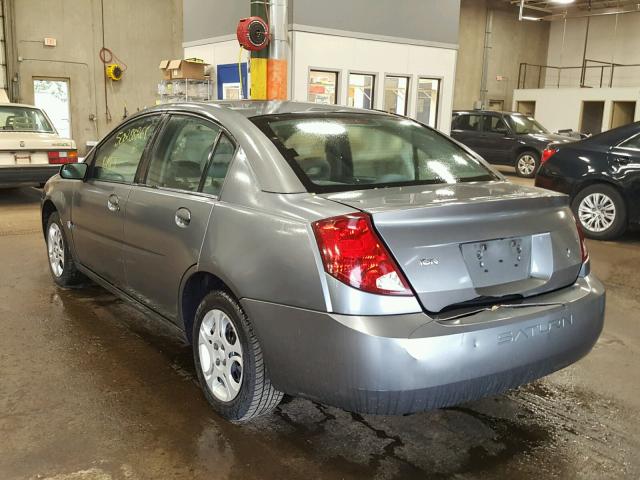 1G8AJ52F14Z195800 - 2004 SATURN ION LEVEL GRAY photo 3