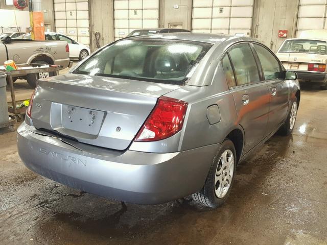 1G8AJ52F14Z195800 - 2004 SATURN ION LEVEL GRAY photo 4