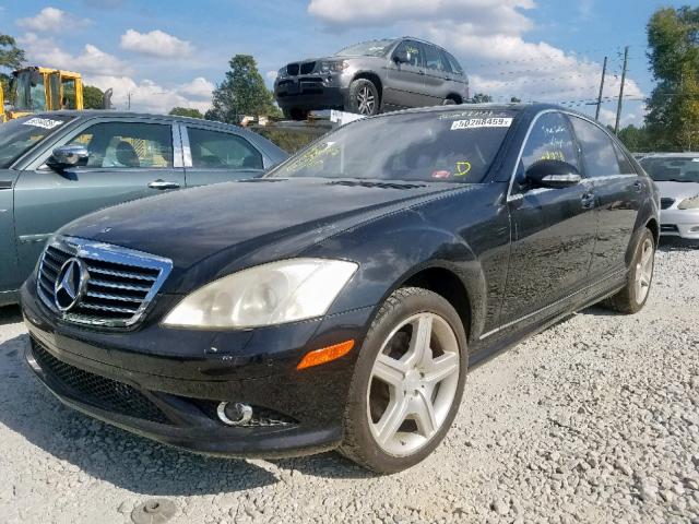 WDDNG71X27A103114 - 2007 MERCEDES-BENZ S 550 BLACK photo 2