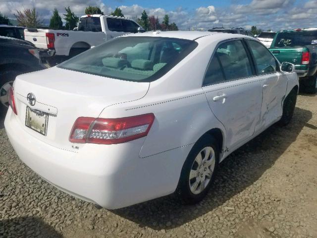 4T1BF3EK4BU616987 - 2011 TOYOTA CAMRY BASE WHITE photo 4