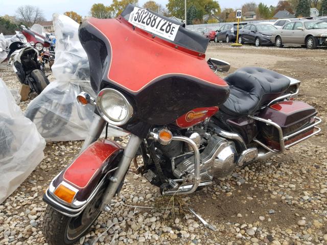 1HD1DJL10NY505627 - 1992 HARLEY-DAVIDSON FLHT CLASS BURGUNDY photo 2