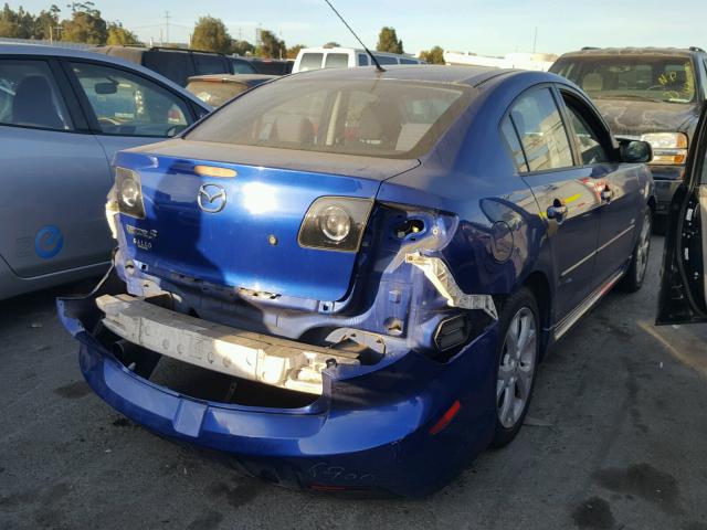 JM1BK324681863248 - 2008 MAZDA 3 S BLUE photo 4