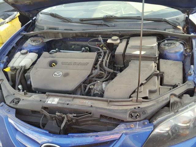 JM1BK324681863248 - 2008 MAZDA 3 S BLUE photo 7