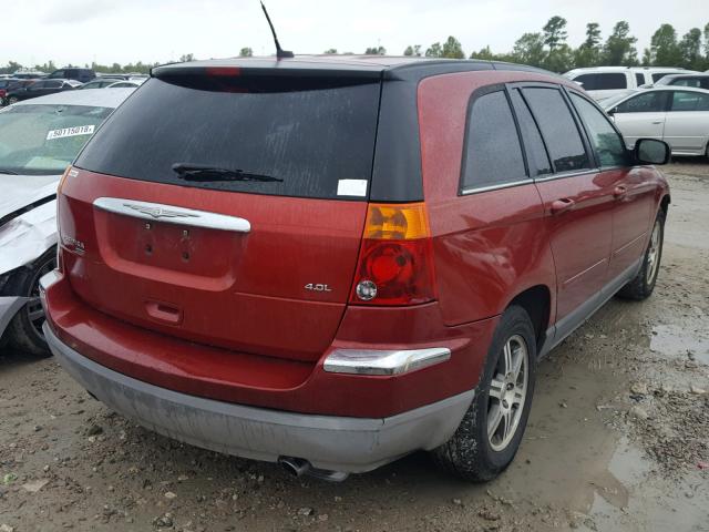 2A8GM68X67R291507 - 2007 CHRYSLER PACIFICA T RED photo 4