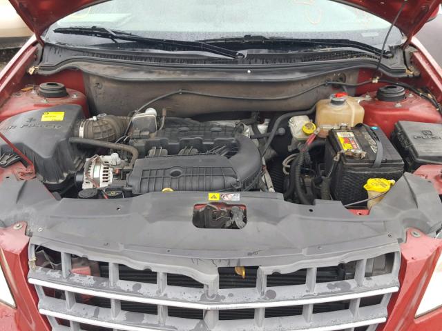 2A8GM68X67R291507 - 2007 CHRYSLER PACIFICA T RED photo 7