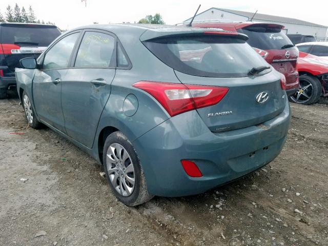 KMHD25LH7FU250990 - 2015 HYUNDAI ELANTRA GT BLUE photo 3