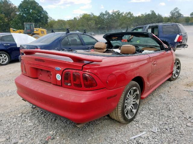 1FALP45X5TF194392 - 1996 FORD MUSTANG GT RED photo 4