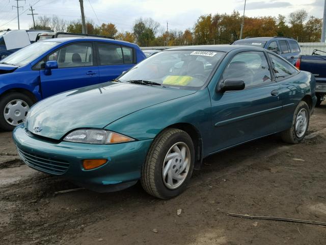 1G1JC1244V7233274 - 1997 CHEVROLET CAVALIER B GREEN photo 2