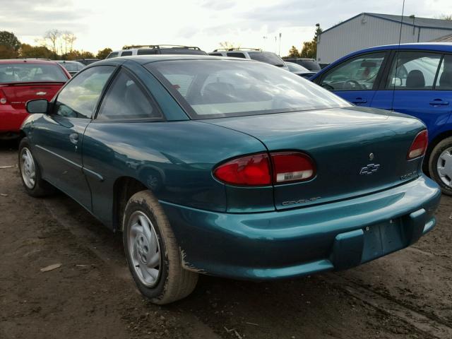 1G1JC1244V7233274 - 1997 CHEVROLET CAVALIER B GREEN photo 3