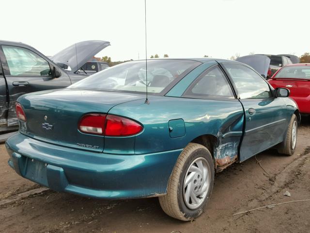 1G1JC1244V7233274 - 1997 CHEVROLET CAVALIER B GREEN photo 4