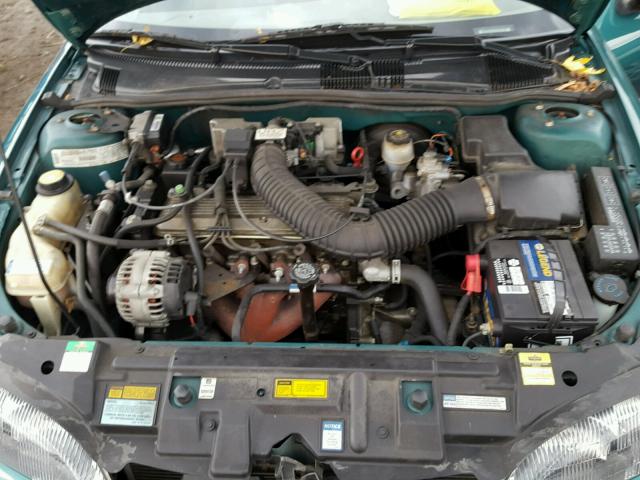 1G1JC1244V7233274 - 1997 CHEVROLET CAVALIER B GREEN photo 7