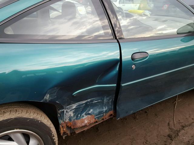 1G1JC1244V7233274 - 1997 CHEVROLET CAVALIER B GREEN photo 9