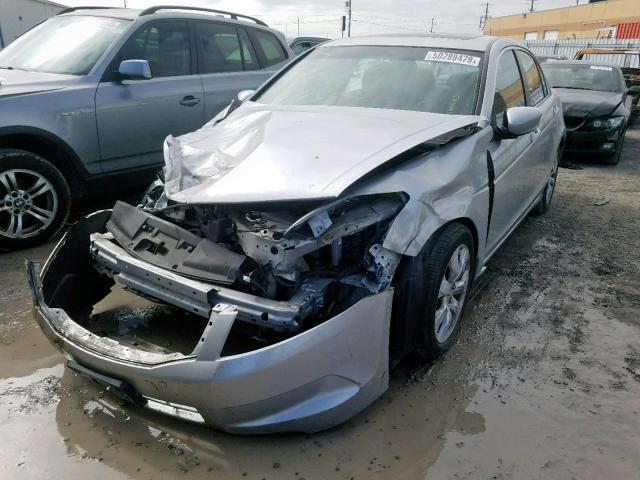 1HGCP26849A801542 - 2009 HONDA ACCORD EXL SILVER photo 2