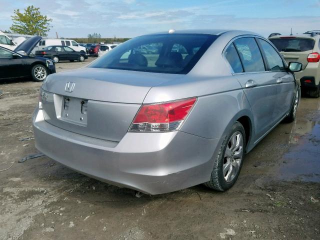 1HGCP26849A801542 - 2009 HONDA ACCORD EXL SILVER photo 4