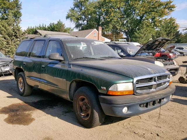 1B4HR28Y1XF510442 - 1999 DODGE DURANGO GREEN photo 1