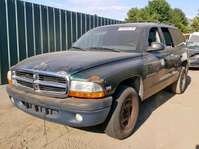 1B4HR28Y1XF510442 - 1999 DODGE DURANGO GREEN photo 2