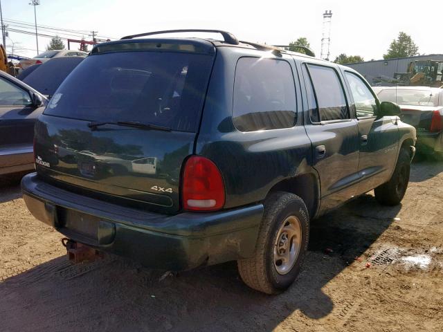 1B4HR28Y1XF510442 - 1999 DODGE DURANGO GREEN photo 4