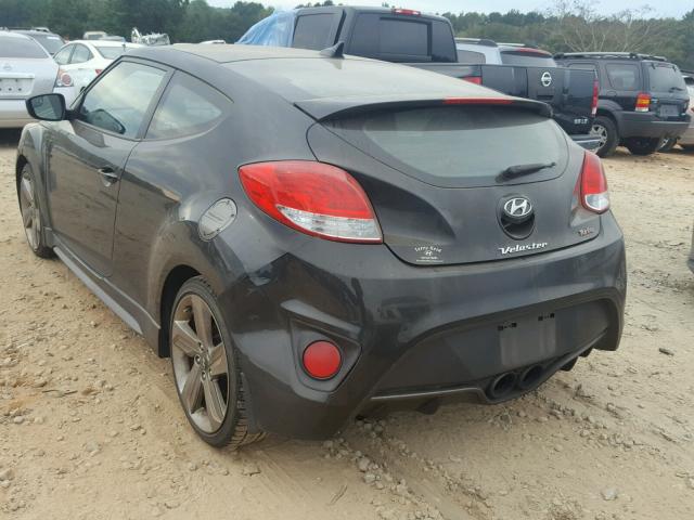 KMHTC6AE0FU221547 - 2015 HYUNDAI VELOSTER T BLACK photo 3