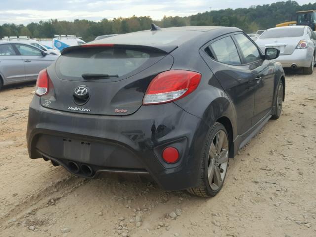 KMHTC6AE0FU221547 - 2015 HYUNDAI VELOSTER T BLACK photo 4