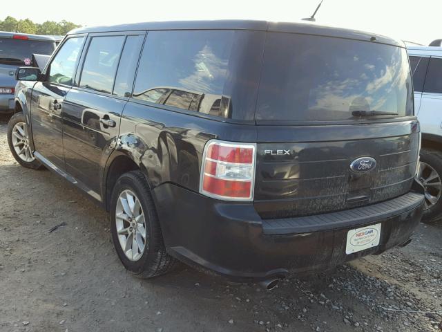 2FMGK5B8XDBD23903 - 2013 FORD FLEX SE BLACK photo 3