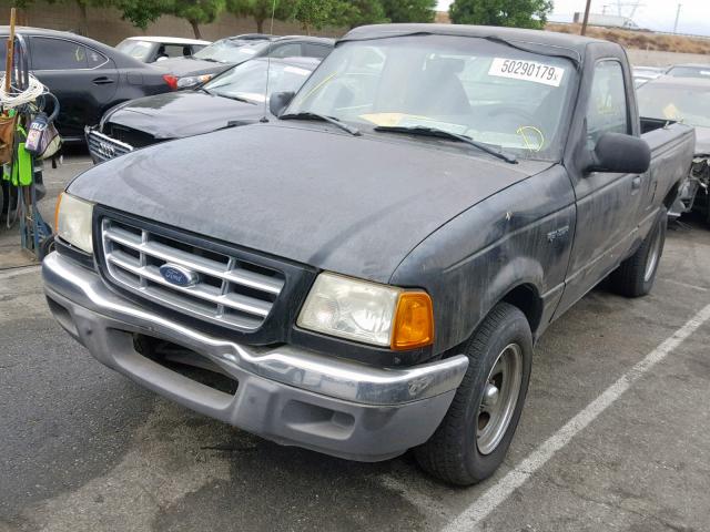 1FTYR10D83PA35902 - 2003 FORD RANGER BLACK photo 2