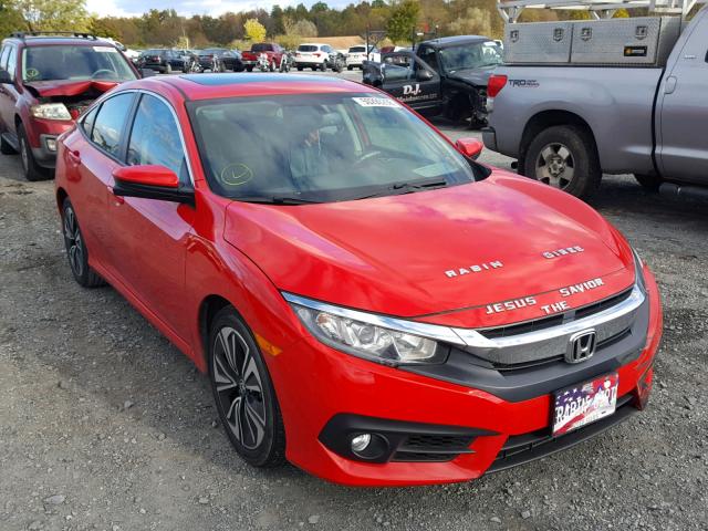 2HGFC1F70GH647520 - 2016 HONDA CIVIC EXL RED photo 1