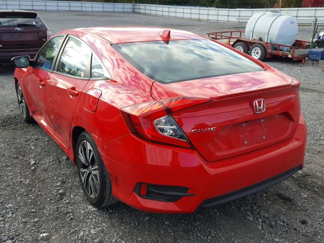 2HGFC1F70GH647520 - 2016 HONDA CIVIC EXL RED photo 3