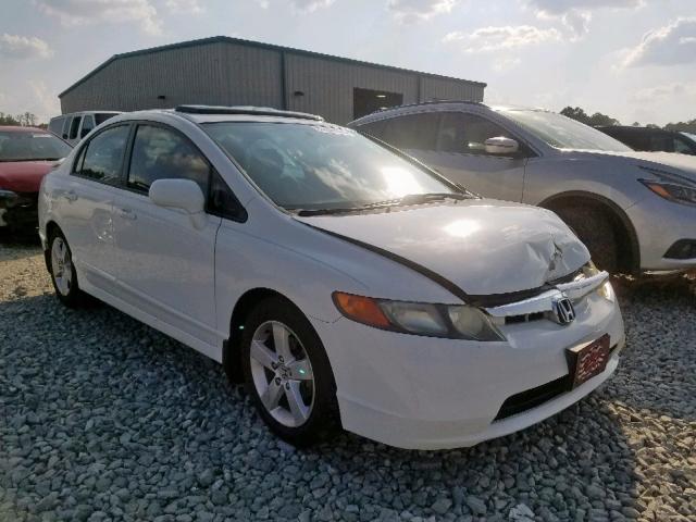 1HGFA168X7L033902 - 2007 HONDA CIVIC EX WHITE photo 1