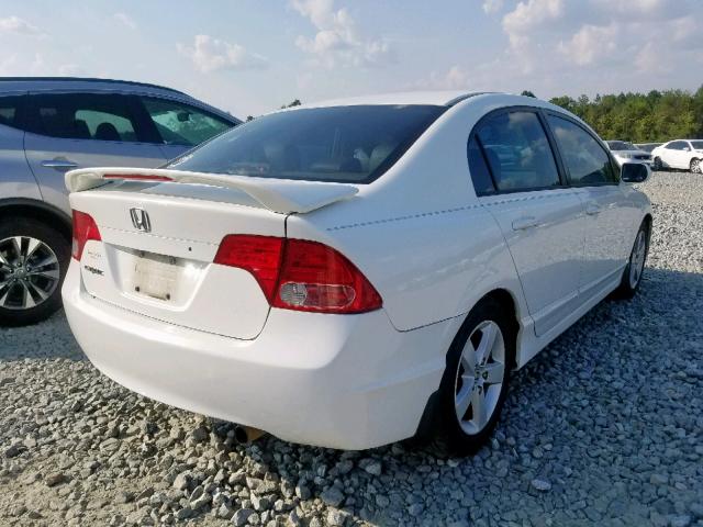 1HGFA168X7L033902 - 2007 HONDA CIVIC EX WHITE photo 4