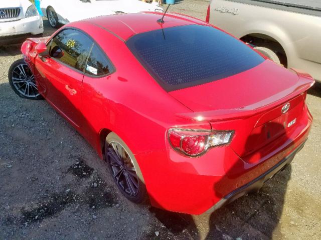 JF1ZNAA14D1715469 - 2013 TOYOTA FR-S RED photo 3