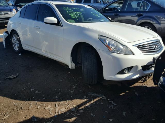 JN1CV6AR7DM758935 - 2013 INFINITI G37 WHITE photo 1