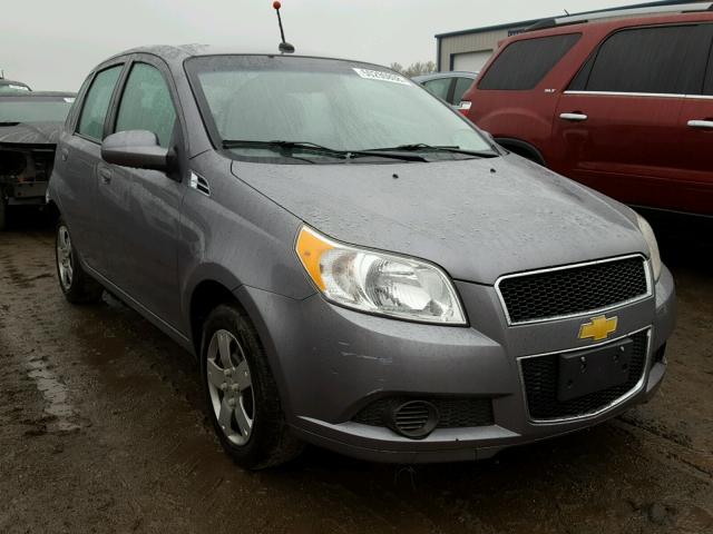 KL1TD6DE0AB097370 - 2010 CHEVROLET AVEO LS GRAY photo 1