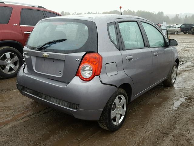 KL1TD6DE0AB097370 - 2010 CHEVROLET AVEO LS GRAY photo 4