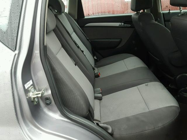 KL1TD6DE0AB097370 - 2010 CHEVROLET AVEO LS GRAY photo 6