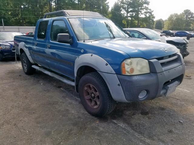 1N6ED29X52C327448 - 2002 NISSAN FRONTIER C BLUE photo 1