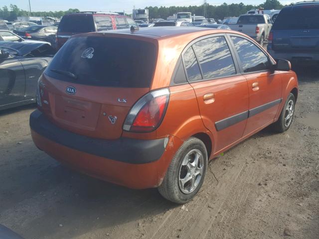 KNADE243696483682 - 2009 KIA RIO 5 SX ORANGE photo 4