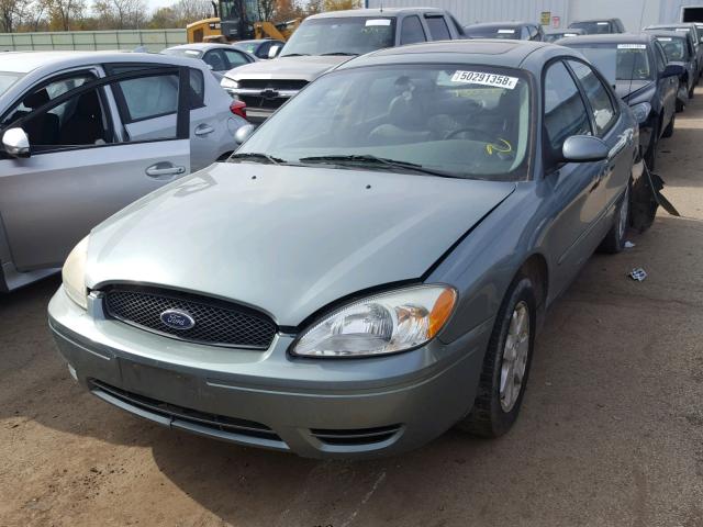 1FAFP56U86A251032 - 2006 FORD TAURUS SEL BLUE photo 2