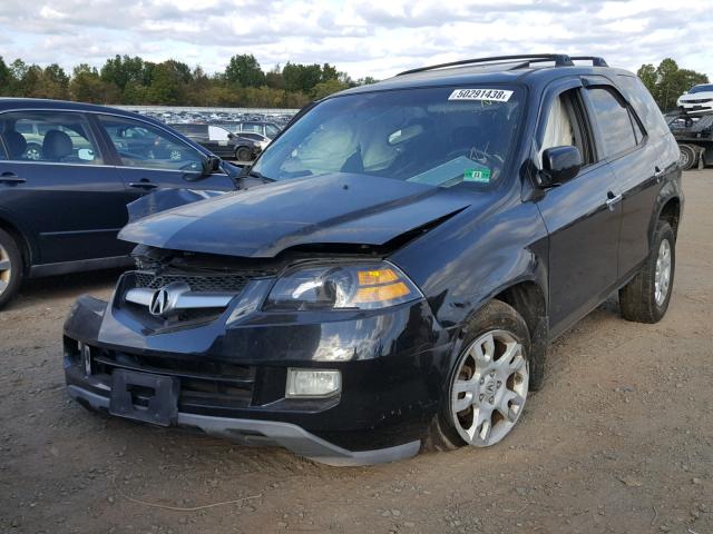 2HNYD18616H537285 - 2006 ACURA MDX TOURIN BLACK photo 2