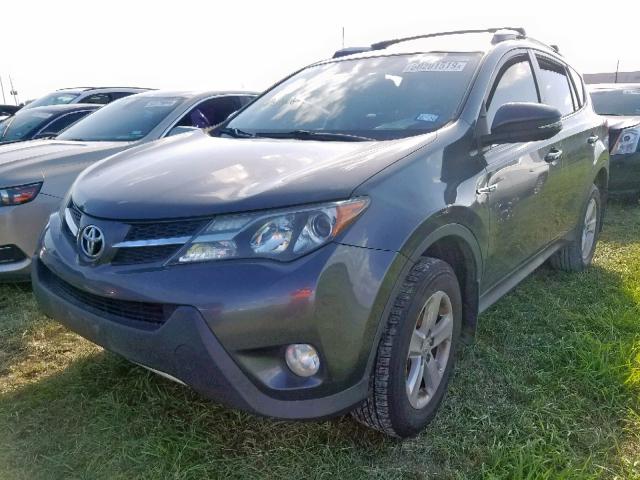 JTMWFREV3DD002809 - 2013 TOYOTA RAV4 XLE CHARCOAL photo 2