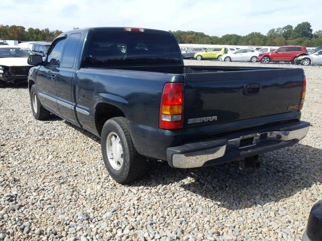 2GTEC19T021358397 - 2002 GMC NEW SIERRA GREEN photo 3