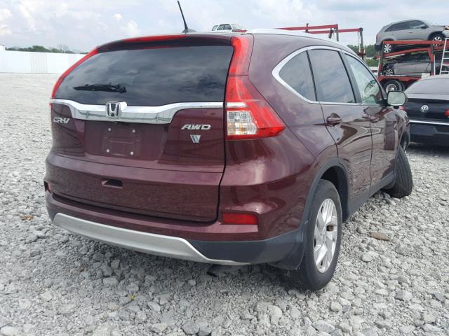 2HKRM4H77FH604578 - 2015 HONDA CR-V EXL BLACK photo 4