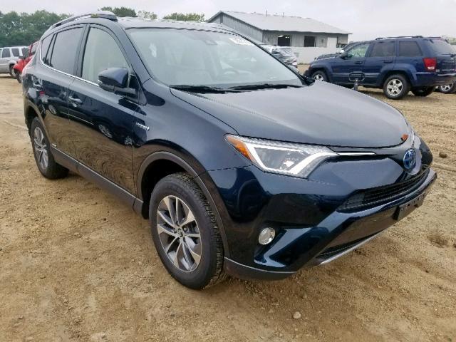 JTMRJREVXHD115318 - 2017 TOYOTA RAV4 HV LE BLUE photo 1