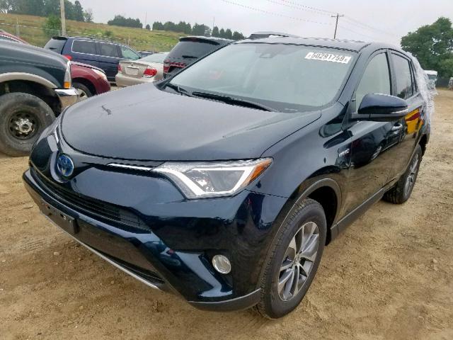 JTMRJREVXHD115318 - 2017 TOYOTA RAV4 HV LE BLUE photo 2