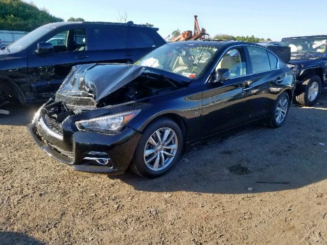 JN1BV7AR8FM414812 - 2015 INFINITI Q50 BASE BLUE photo 2