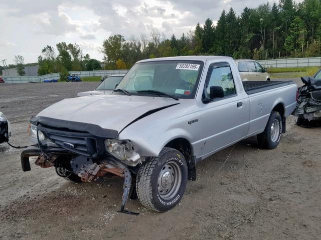 1FTYR10UX4PA48541 - 2004 FORD RANGER SILVER photo 2