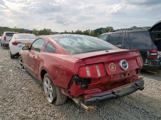 1ZVBP8CH3A5117464 - 2010 FORD MUSTANG GT RED photo 3