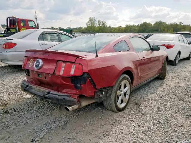 1ZVBP8CH3A5117464 - 2010 FORD MUSTANG GT RED photo 4